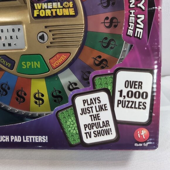 NEW NIB Wheel of Fortune Electronic Game Deluxe Edition (2009 - Spinning Wheel) - Picture 5 of 13